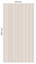 Dekton UKIYO REM GV3, 12 mm grubości, rozmiar płyty 45 cm x 300 cm