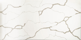Konglomerat kwarcytowy SiQuartz Calacatta BOOKMATCH 2 cm, rozmiar 321x162 cm, wykończenie polerowane